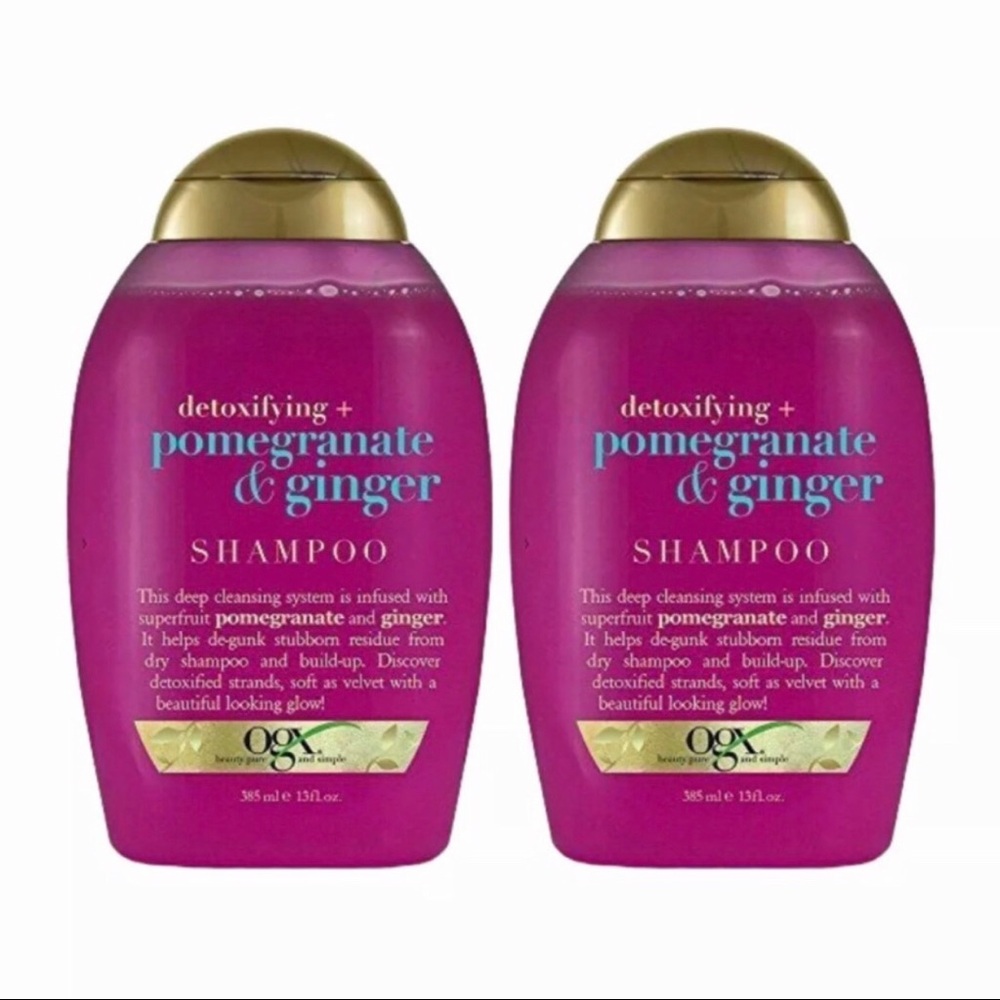 OGX Shampoo Pomegranate Ginger 2 Pack 13oz Each